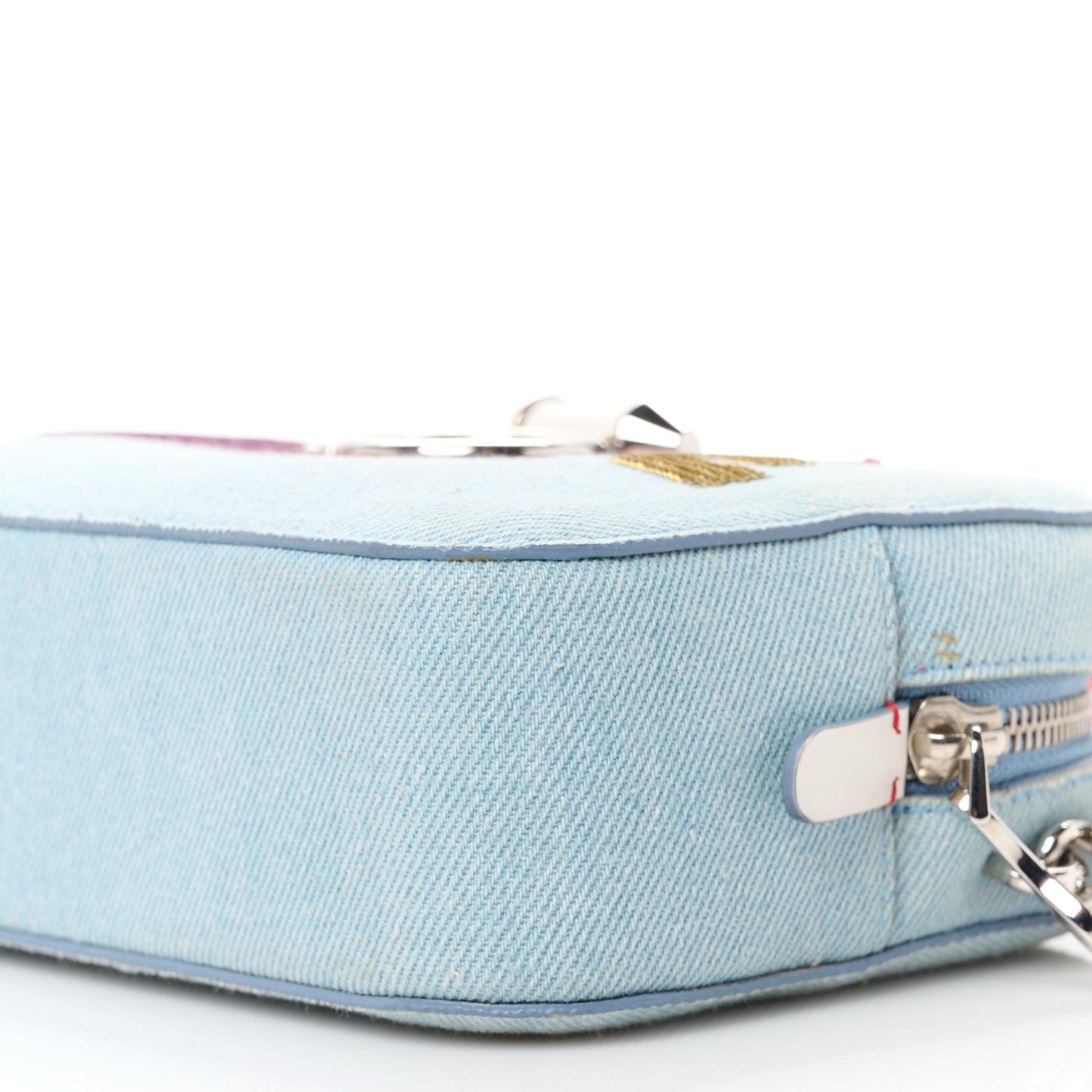 Denim Sequin Love Mini Rubylou Crossbody Blue Multicolor
