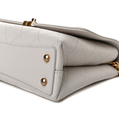 Chanel Grained Calfskin Small Stitched Flap White 9 of 18