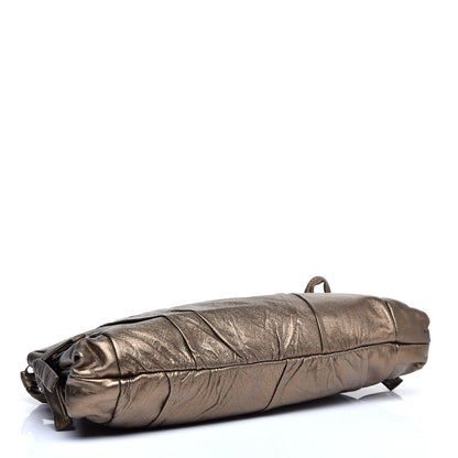 Gucci Calfskin Hysteria Large Clutch Metallic Gold 4 of 10