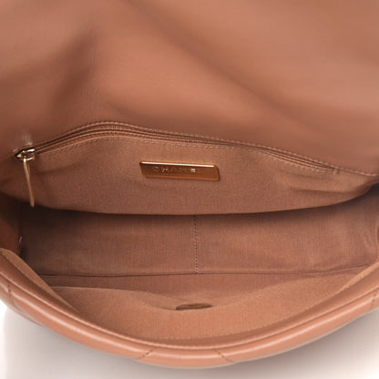 Chanel Lambskin Quilted Medium Chanel 19 Flap Brown 4 of 4