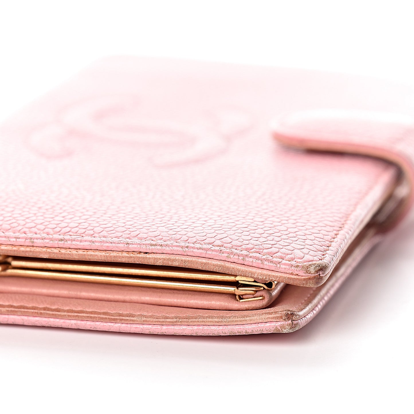 Caviar Timeless CC French Wallet Pink