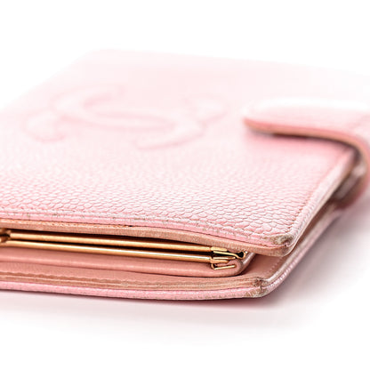Chanel Caviar Timeless CC French Wallet Pink 11 of 16