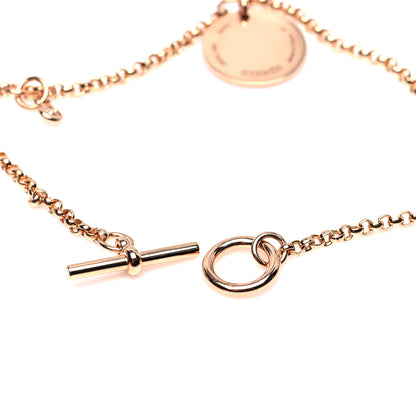 Hermes 18K Rose Gold Diamond PM Ex-Libris Bracelet ST 6 of 7