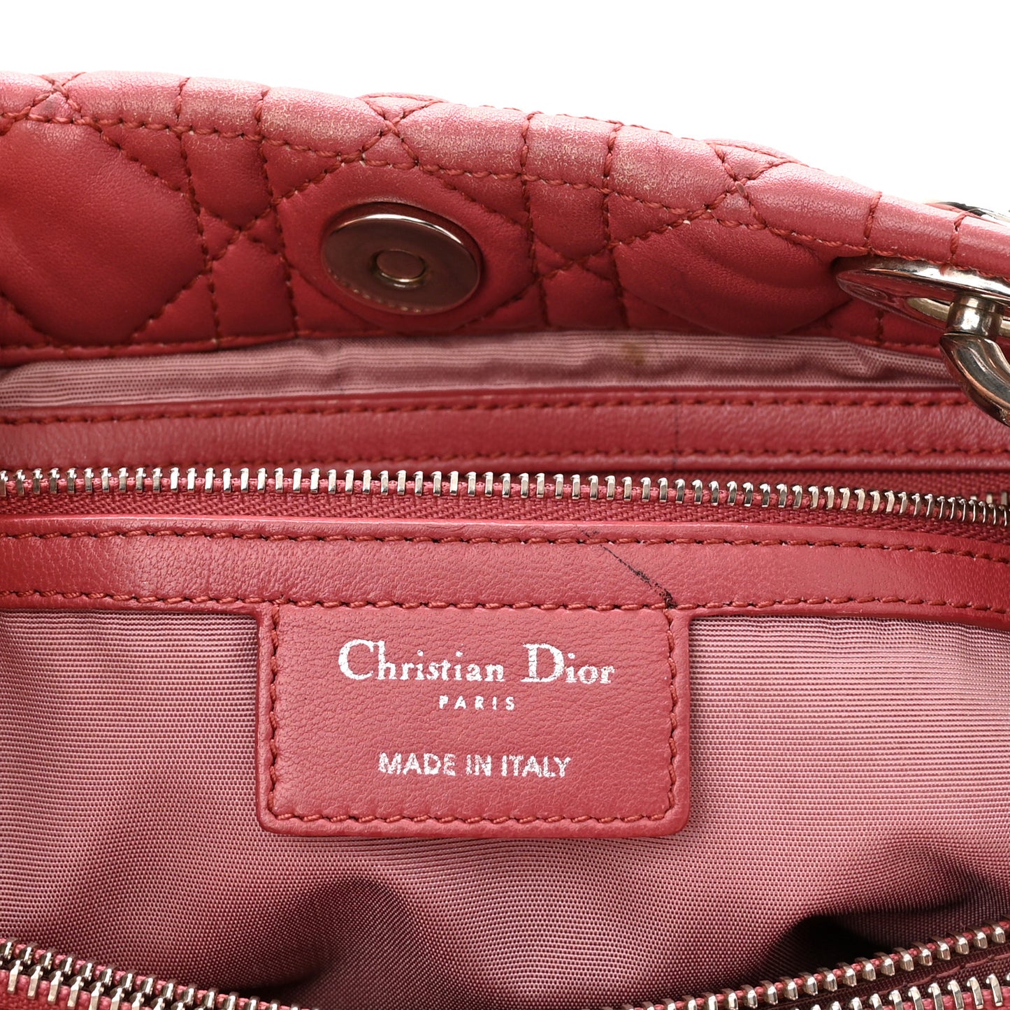 Lambskin Cannage Small Dior Soft Shopping Tote Pink