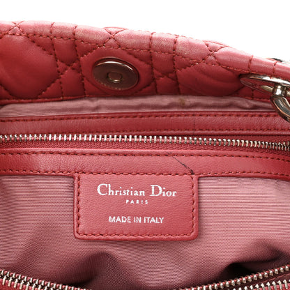 Christian Dior Lambskin Cannage Small Dior Soft Shopping Tote Pink 6 of 12