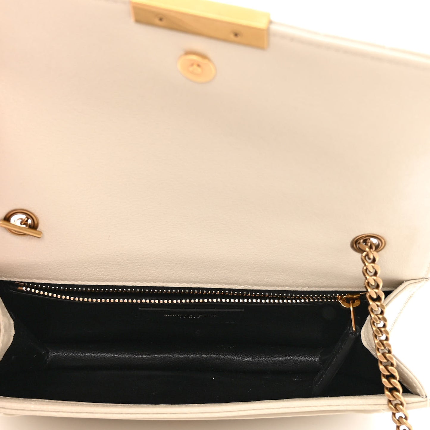 Lambskin Matelasse Amalia Chain Shoulder Bag Creama Soft