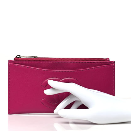 Chanel Calfskin Timeless CC Zip Pouch Fuchsia 2 of 11