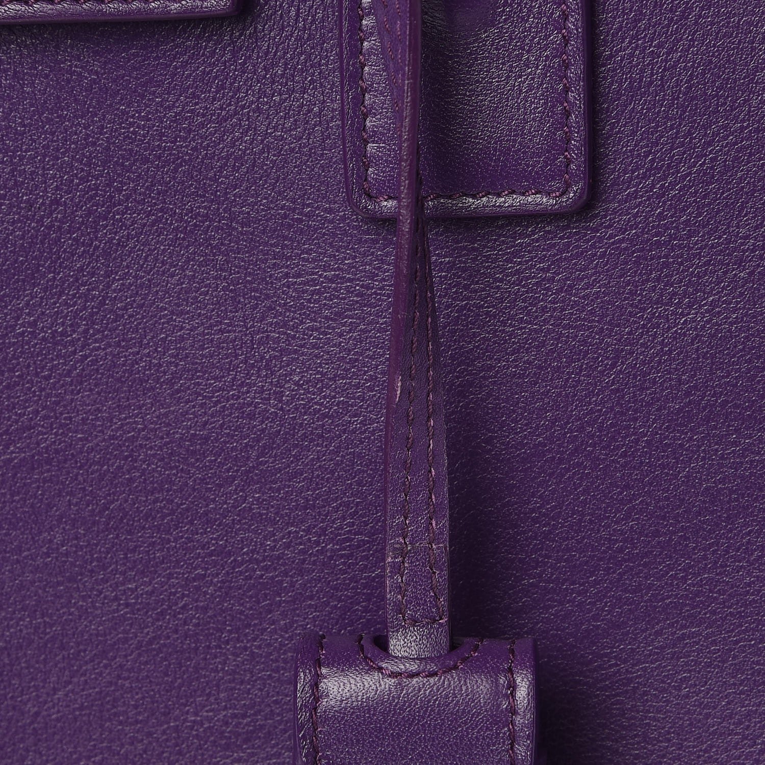 Saint Laurent Calfskin Baby Sac de Jour Purple 12 of 16