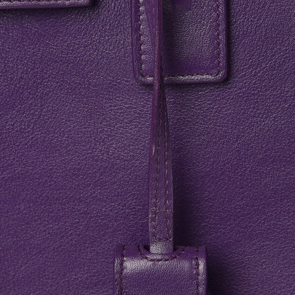 Saint Laurent Calfskin Baby Sac de Jour Purple 12 of 16