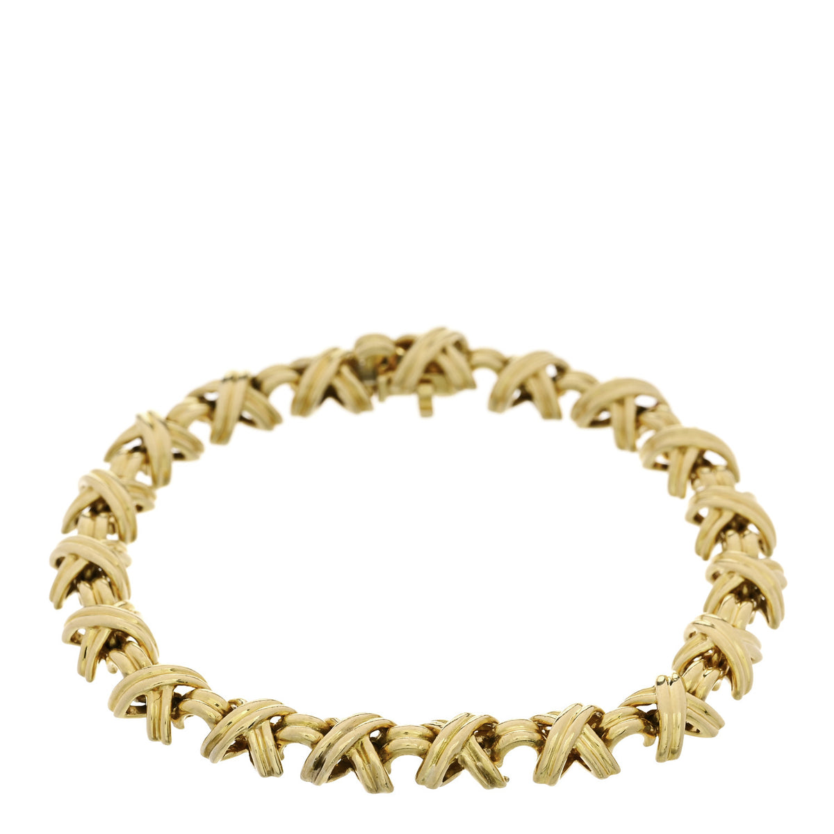 Tiffany 18K Yellow Gold Signature X Bracelet 1 of 3