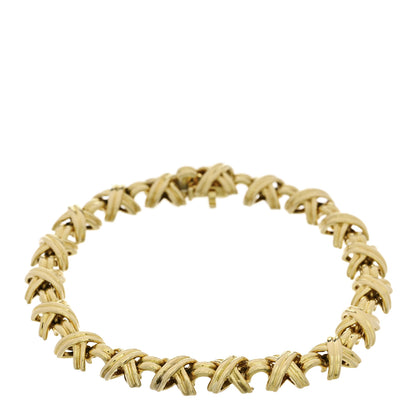 Tiffany 18K Yellow Gold Signature X Bracelet 1 of 3