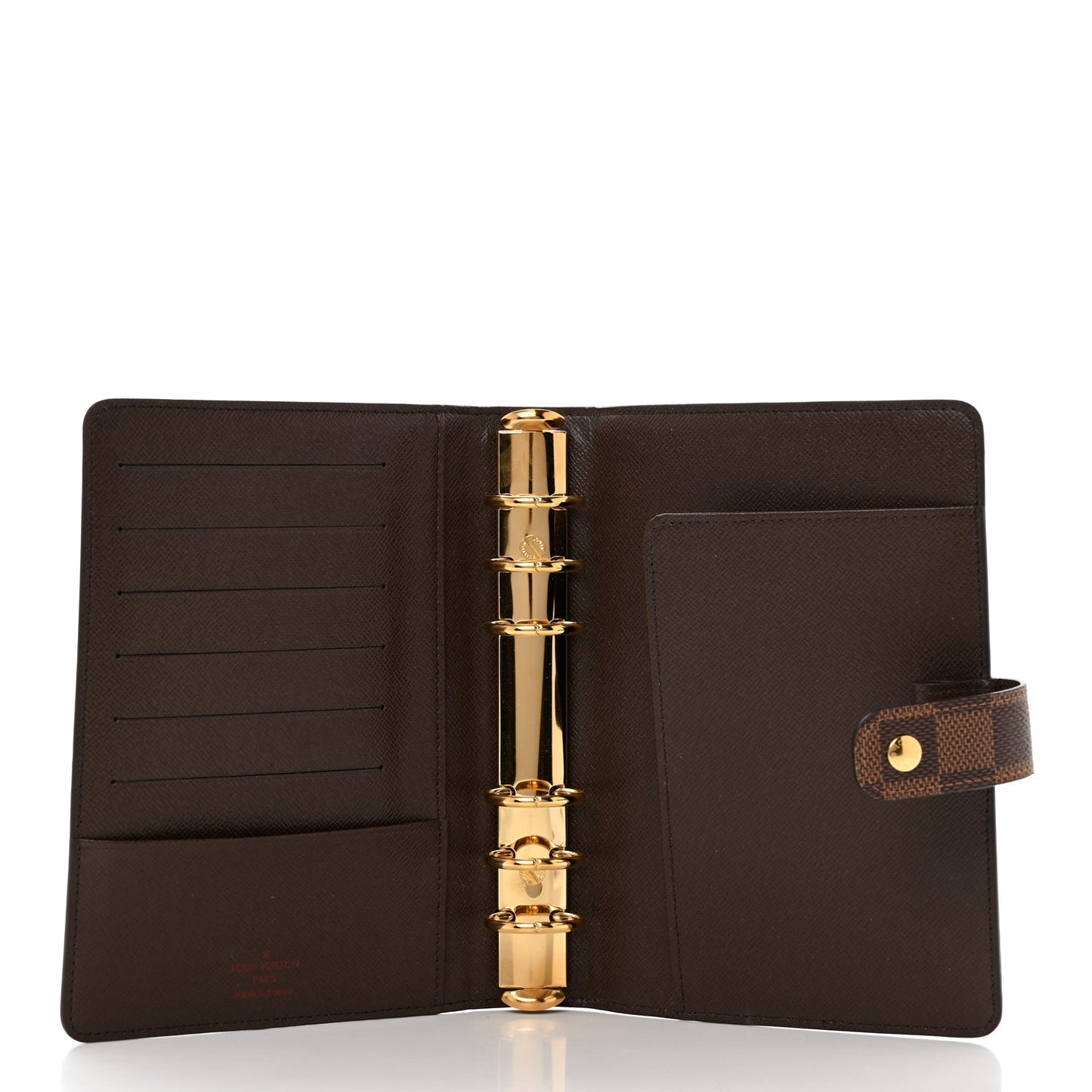 Damier Ebene Medium Ring Agenda Cover