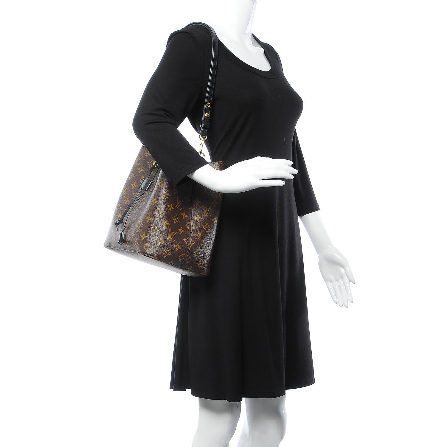 Louis Vuitton Monogram Neonoe MM Black 2 of 8