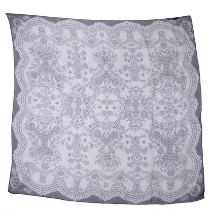 Alexander McQueen Silk Chiffon Skull Scarf White 4 of 7