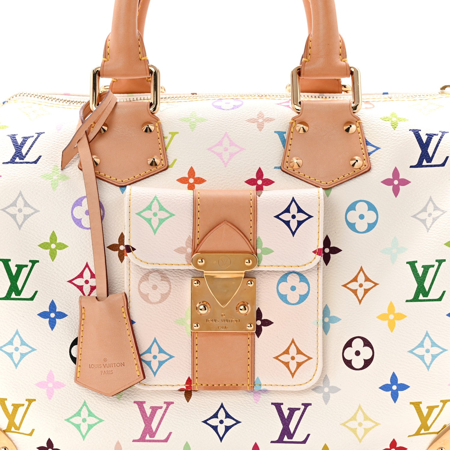 Louis Vuitton Monogram Multicolor Speedy 30 White 8 of 10