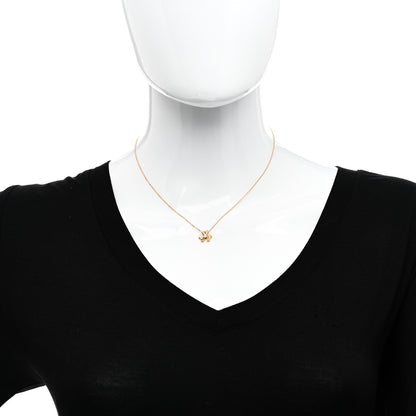 Van Cleef & Arpels 18K Yellow Gold Diamond Mini Frivole Pendant Necklace 2 of 6