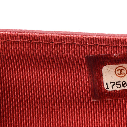 Chanel Lambskin Quilted CC French Wallet Red 8 of 9