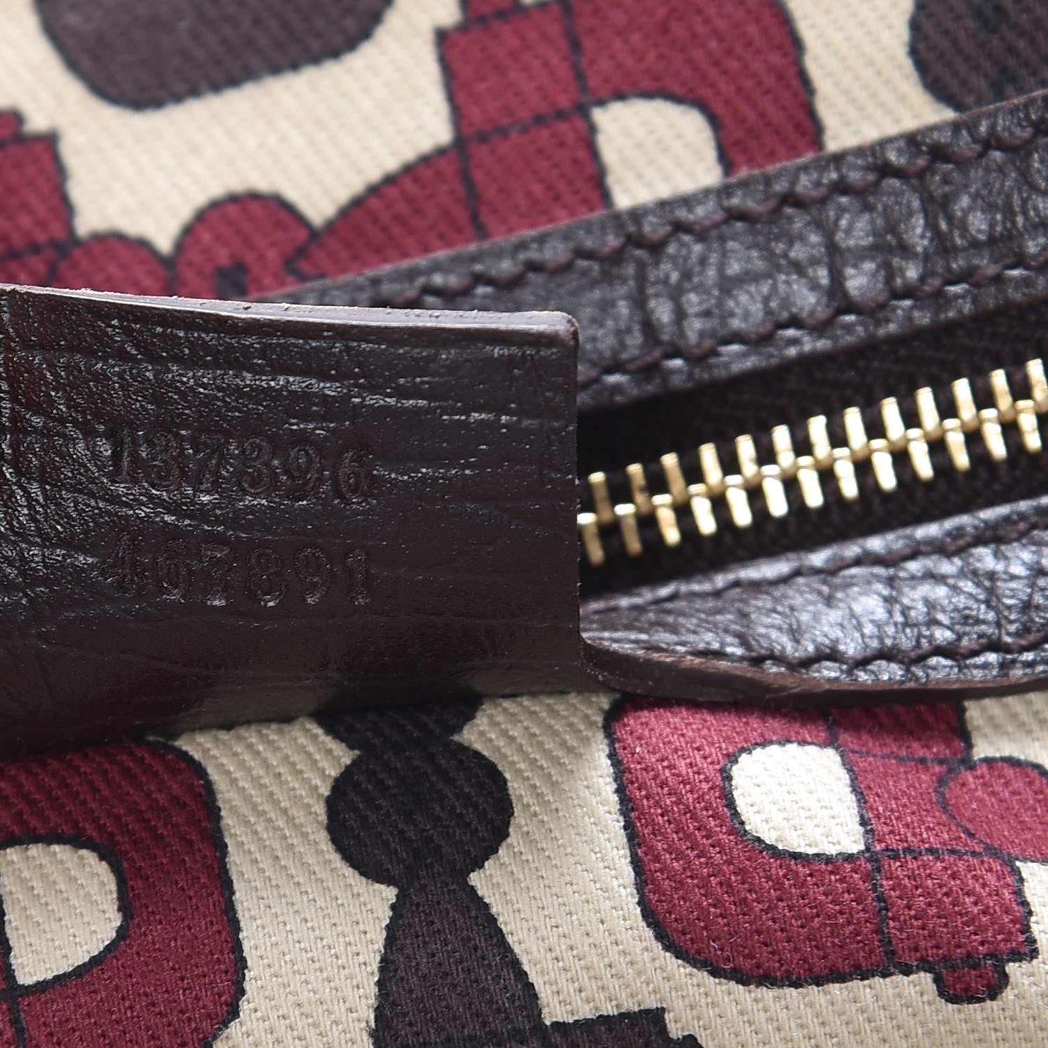 Gucci Monogram Medium Jolicoeur Tote Dark Brown 7 of 14