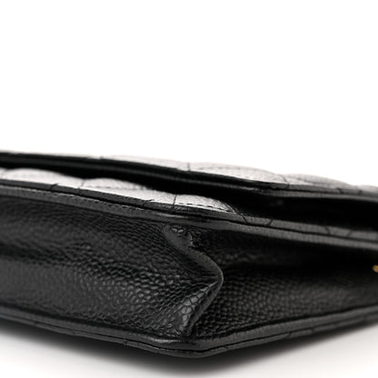 Chanel Caviar Quilted Wallet on Chain WOC Black 11 of 12