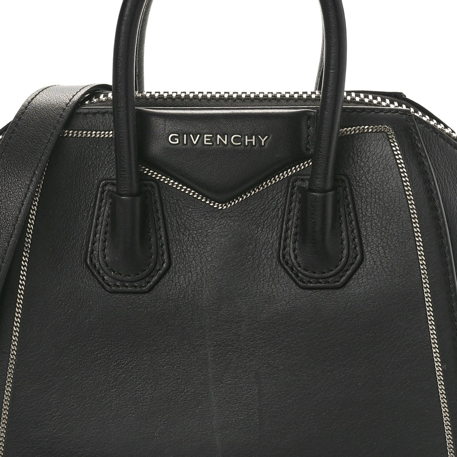 Givenchy Calfskin Chain Detail Mini Antigona Black 8 of 11