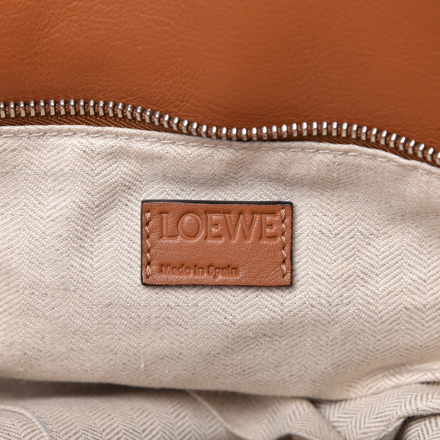 Calfskin Large Puzzle Bag Tan
