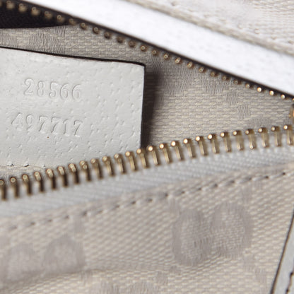 Gucci GG Monogram Web Double Pocket Belt Bag White 10 of 10