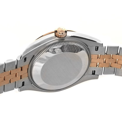 Rolex Stainless Steel 18K Everose Gold 31mm Oyster Perpetual Datejust Watch White Roman 278271 4 of 5