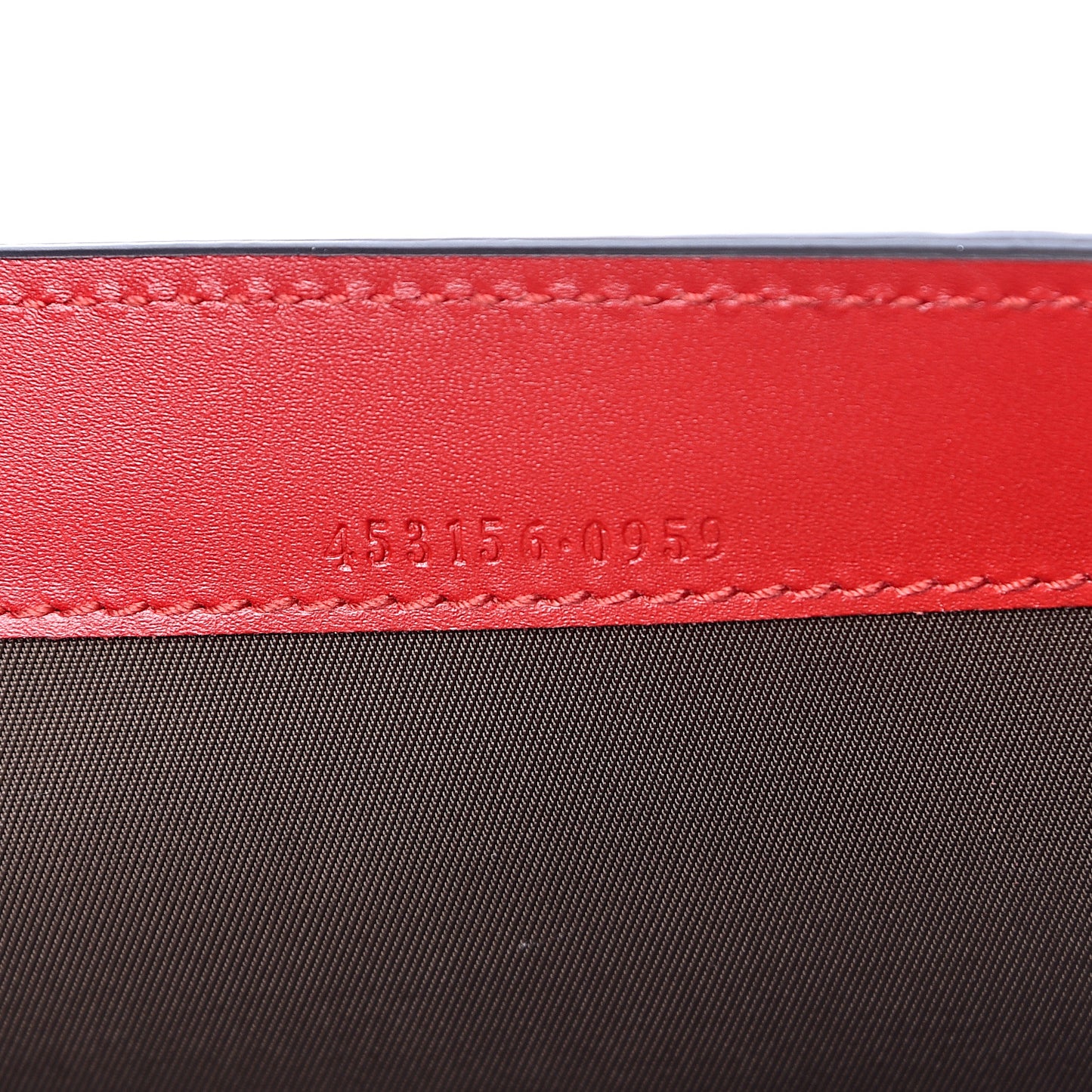 Guccissima Padlock Clutch Hibiscus Red