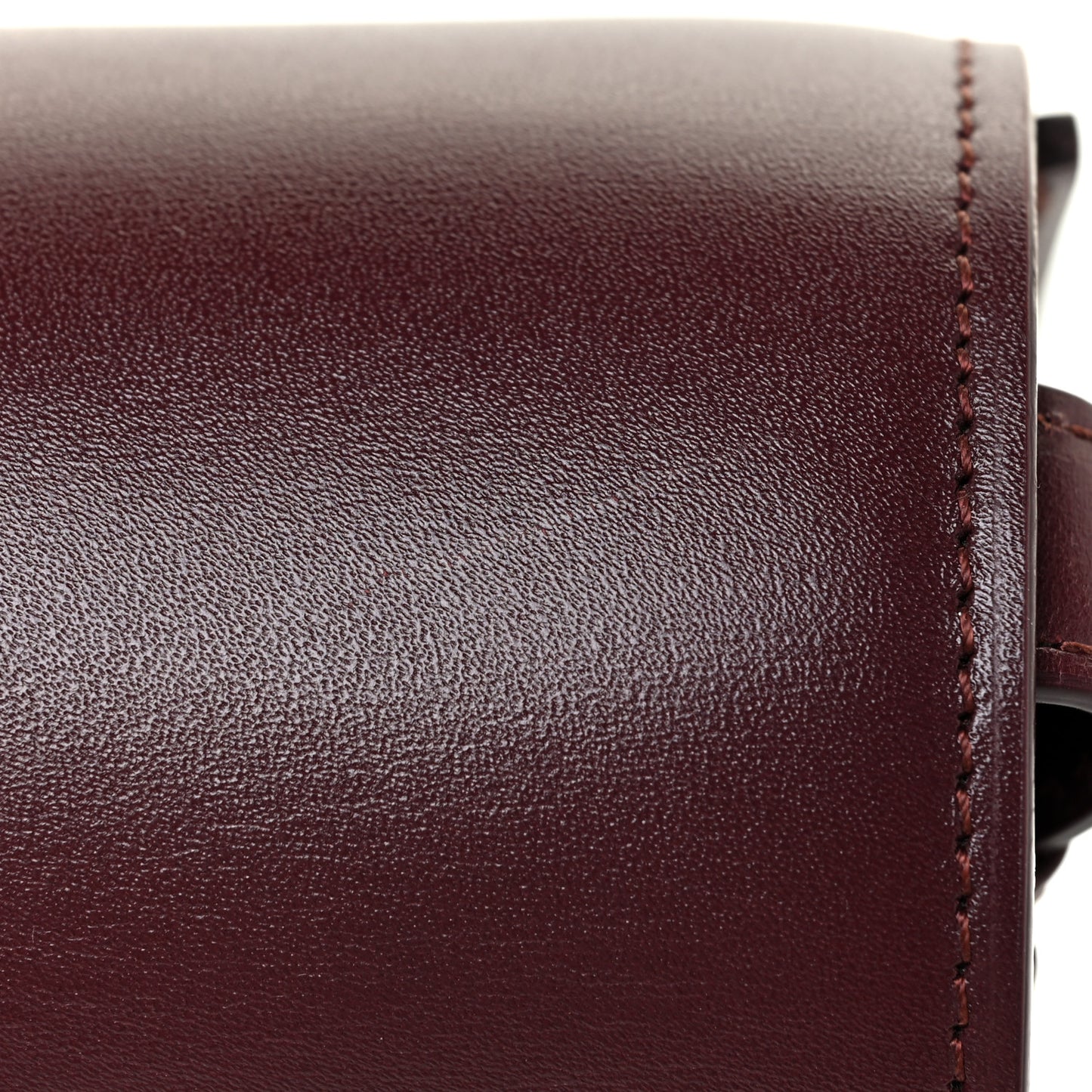 Box Calfskin Small Classic Box Flap Bag Burgundy