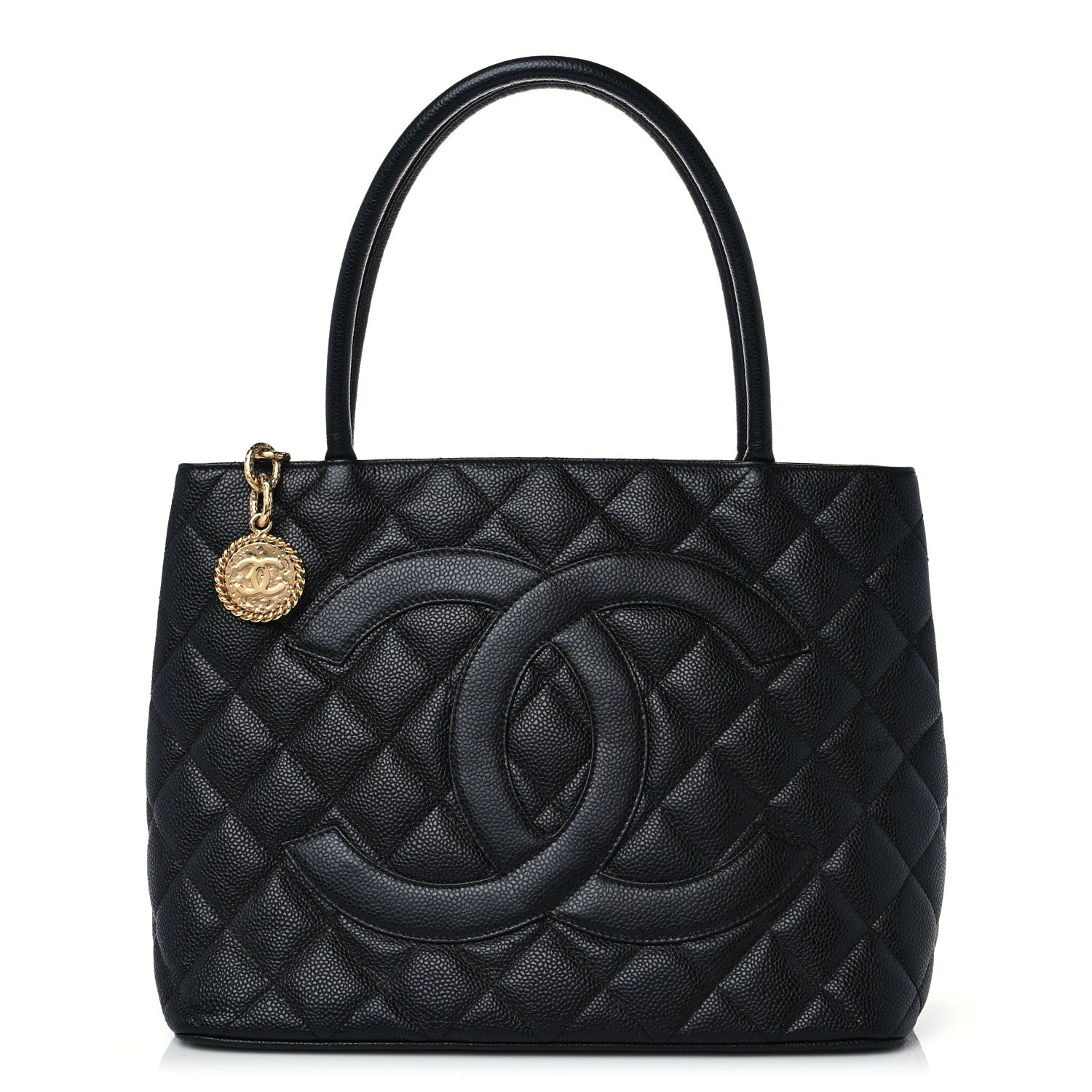 Chanel Caviar Quilted Medallion Tote Black 1 of 9