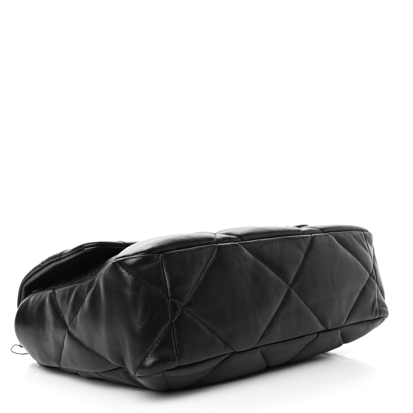 Lambskin Quilted Large Chanel 19 Flap Black