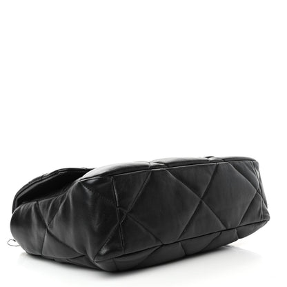 Chanel Lambskin Quilted Large Chanel 19 Flap Black 3 of 4