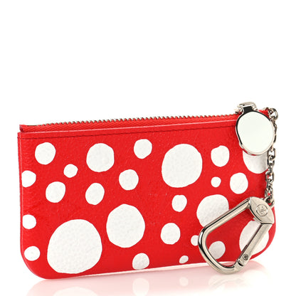 Louis Vuitton LV X YK Empreinte Infinity Dots Key Pouch Red White 3 of 9