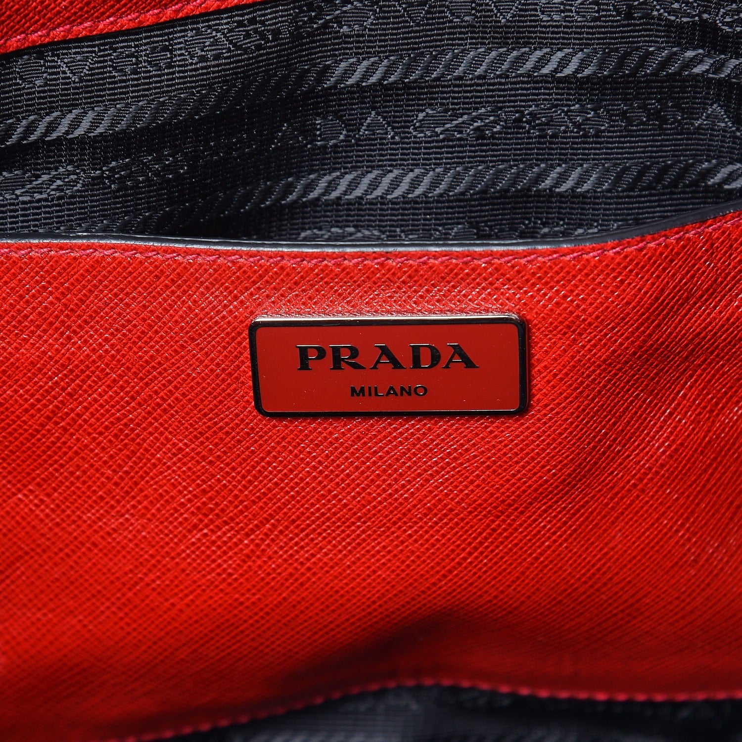 Prada Saffiano Soft Tote Fuoco 6 of 11