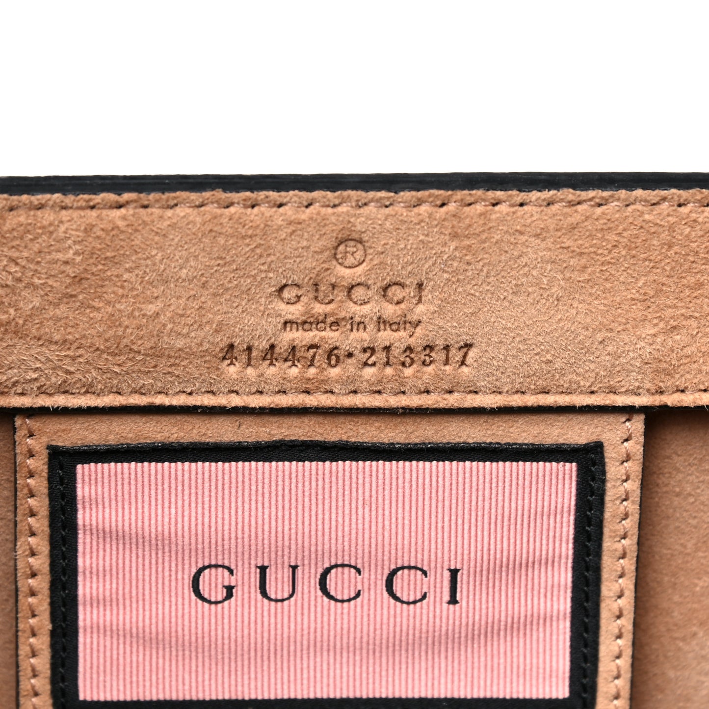 Calfskin GucciGhost Real Medium XL Tote Black Pink