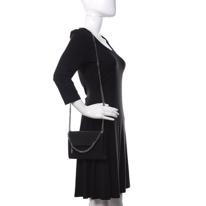 Stella McCartney Shaggy Deer Mini Falabella Crossbody Bag Black 2 of 8