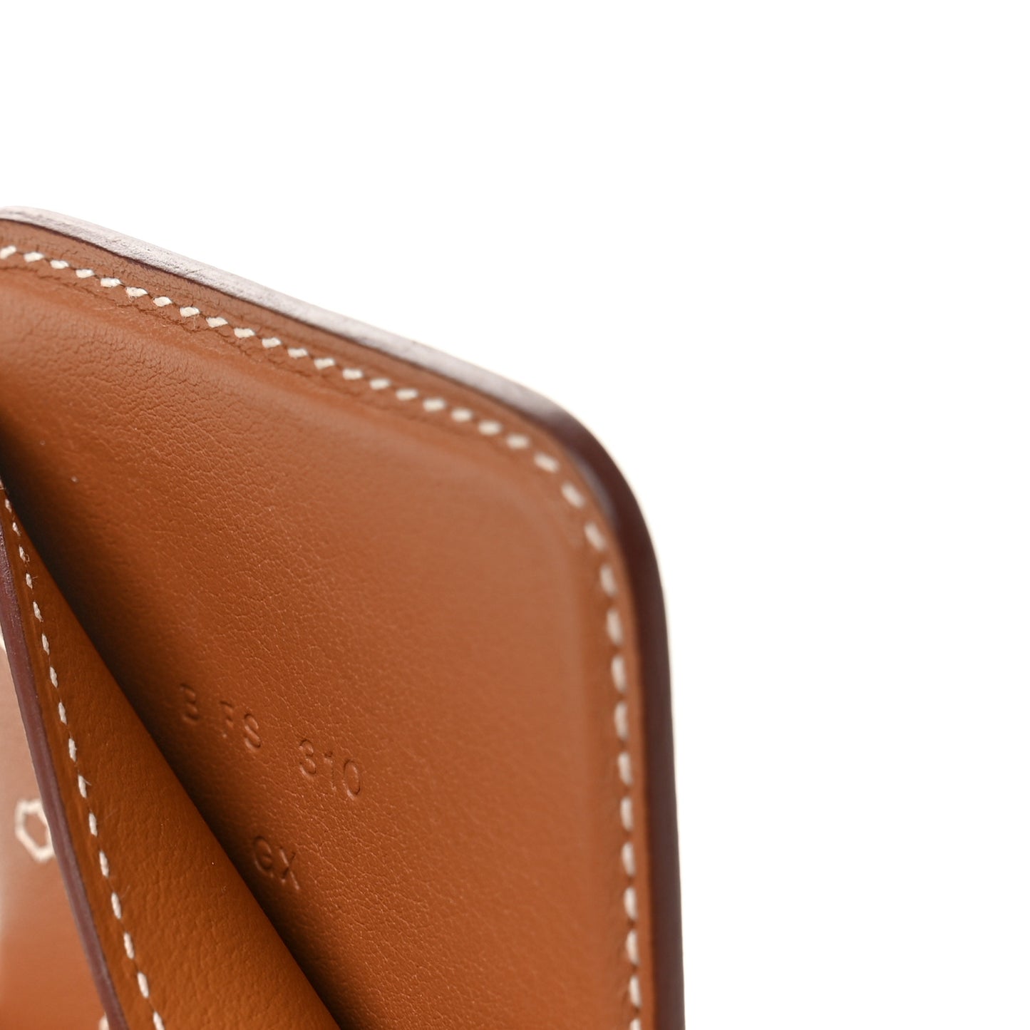 Swift Stitched Cheval MagSafe Card Holder Gold
