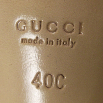Gucci Monogram Buckle Heels Ivory 40 6 of 8