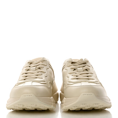 Gucci Calfskin Logo Womens Rhyton Sneakers 38 Ivory 2 of 9