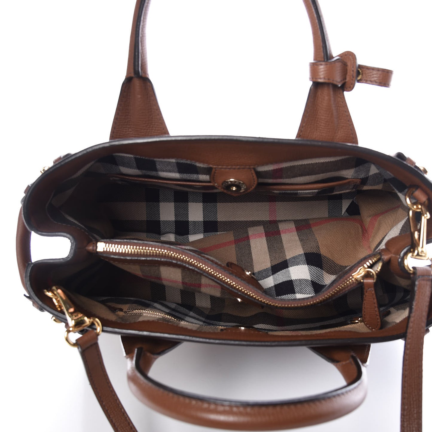 Suede House Check Camoflauge Medium Banner Tote Tan