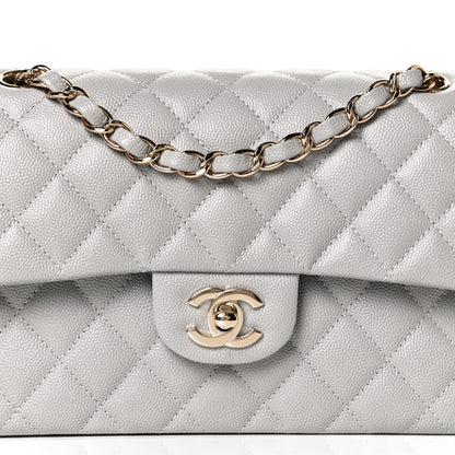 Chanel Caviar Quilted Small Double Flap Grey 4 of 10