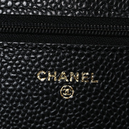 Chanel Caviar Quilted Wallet On Chain WOC Black 6 of 13