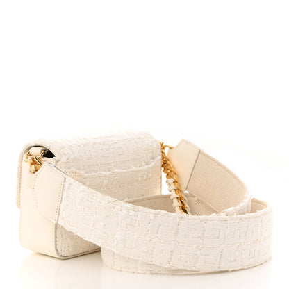 Givenchy Tweed Embroidered Small 4G Woven Chain Crossbody Ivory 2 of 8