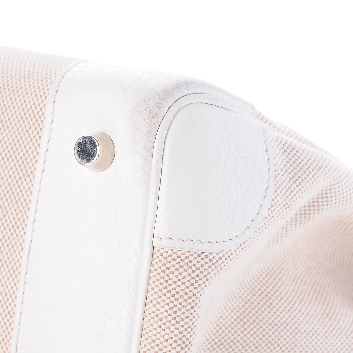 Hermes Toile Taurillon Clemence Birkin 35 White 40 of 41
