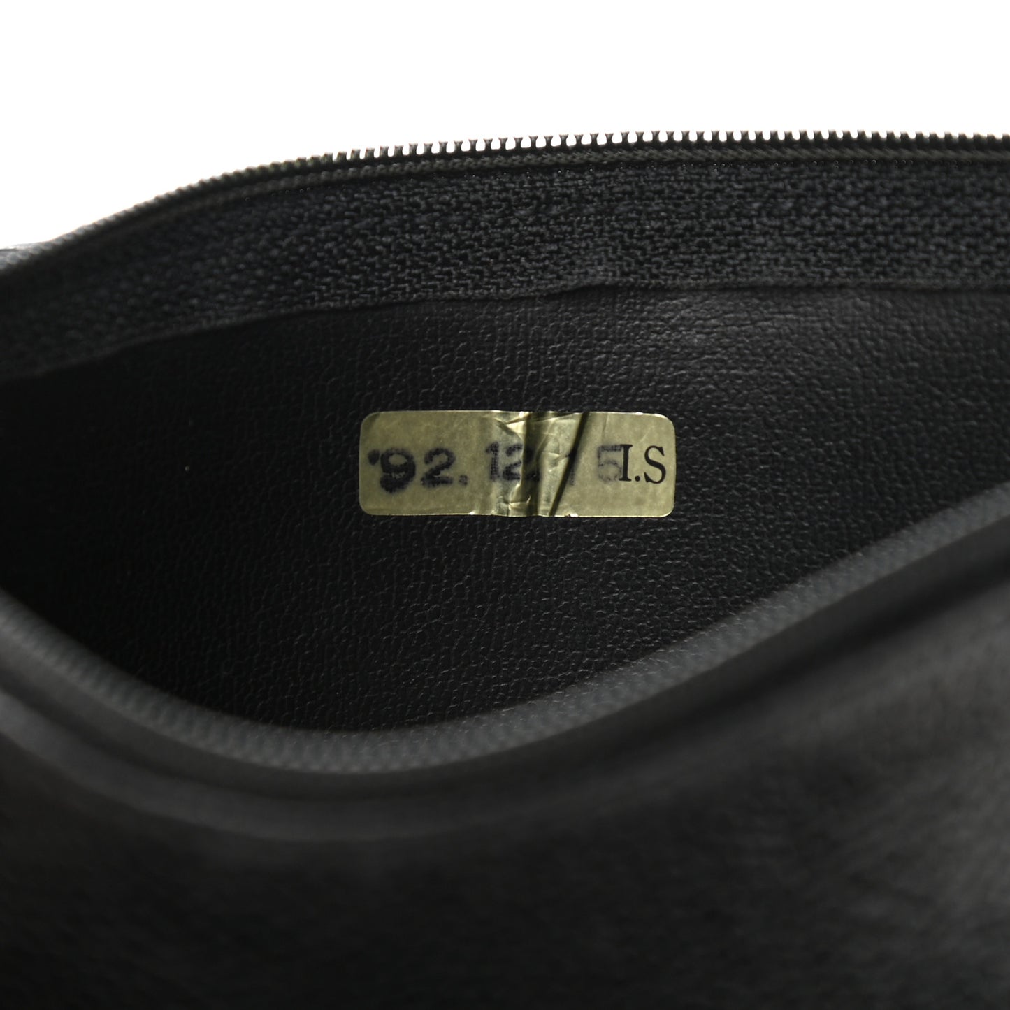 Caviar CC Stitched Drawstring Bucket Bag Black