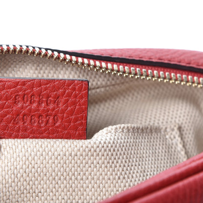 Gucci Pebbled Calfskin Small Soho Disco Bag Tabasco Red 10 of 11