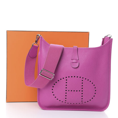 Hermes Taurillon Clemence Evelyne III PM Magnolia 9 of 9
