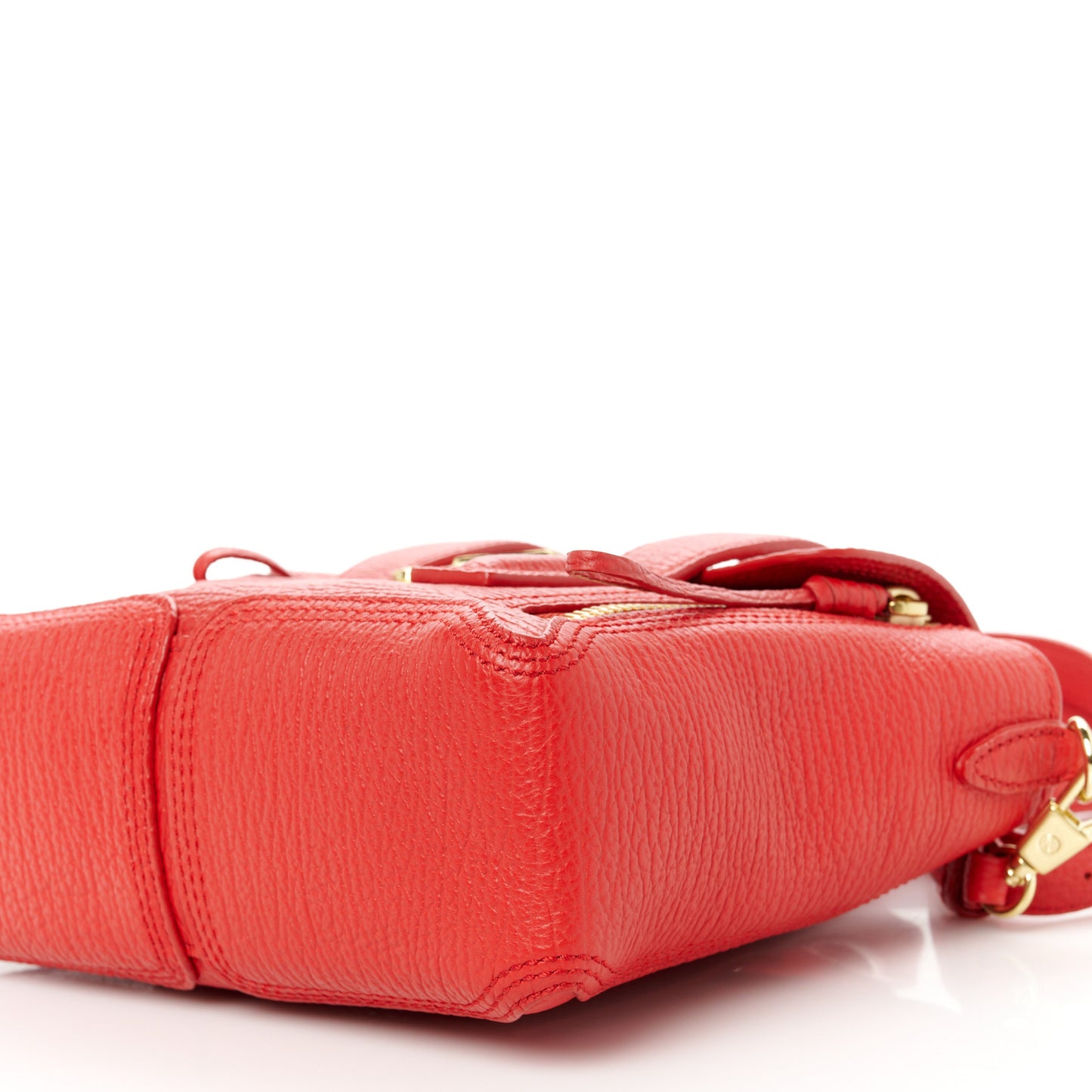 Textured Calfskin Mini Pashli Satchel Red