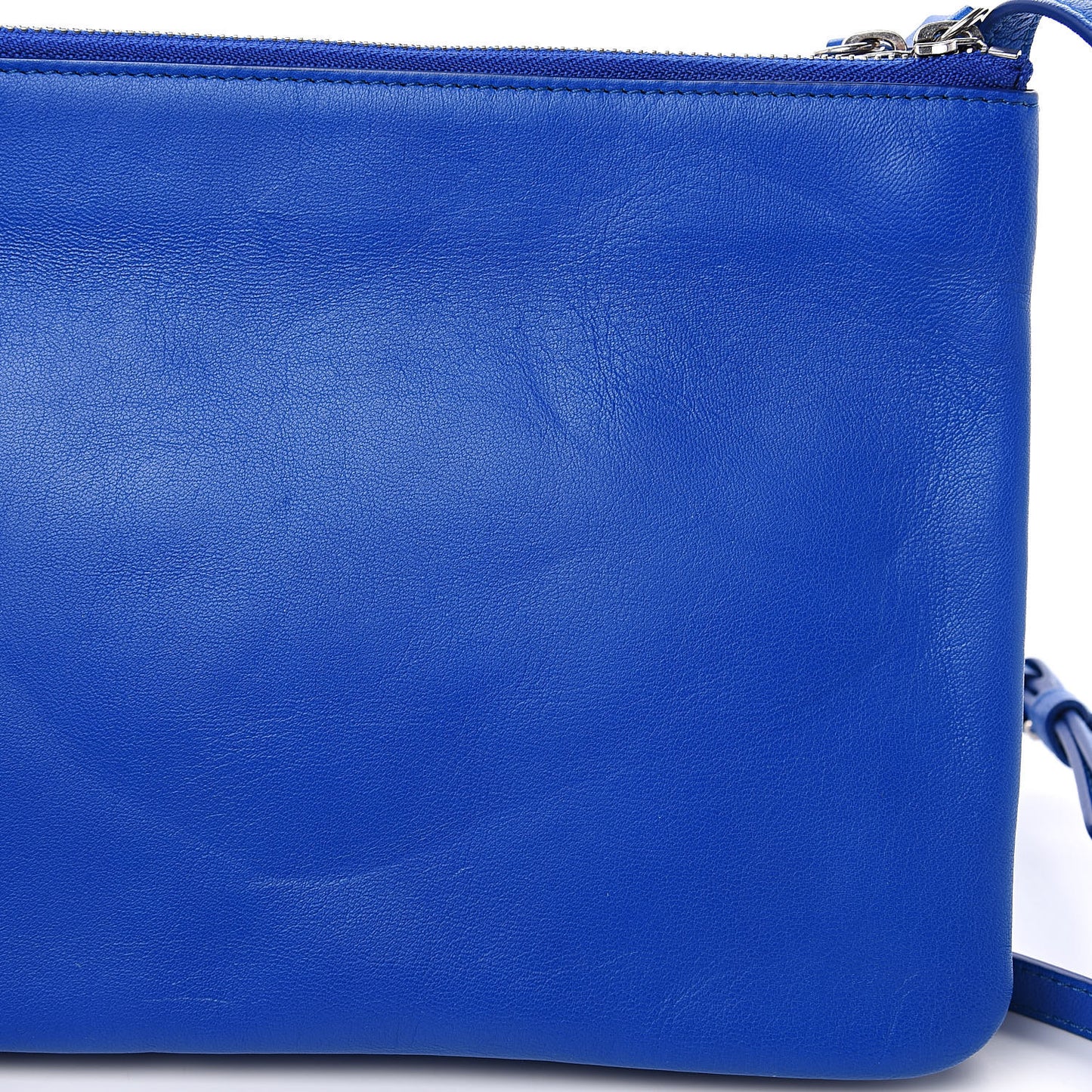 Lambskin Large Trio Crossbody Bag Deep Blue