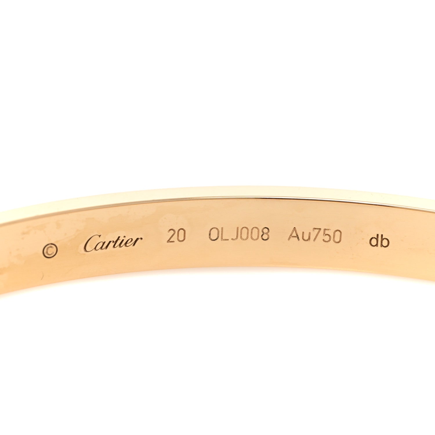 Cartier 18K Yellow Gold LOVE Bracelet 20 3 of 5